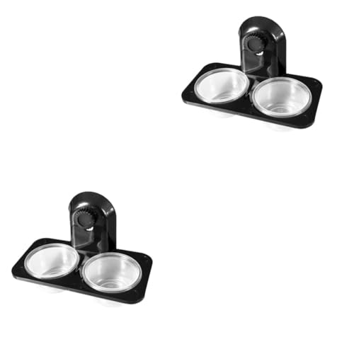 Supvox 2stücke Pet Reptile Feeder Bowl Mit Doppeltem Schraubenmuster Robustem Kunststoff Für Eidechsen Und Schildkröten Multifunktional Für Futter Und Wasser Transparentes Design Für von Supvox