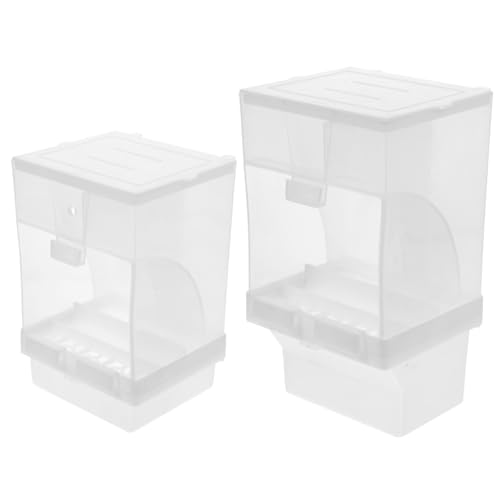 Supvox Automatischer Futterspender für Papageien und Kleintiere 2 Stück Tragbarer Becher und Leicht Zu Reinigen Abs Pp Supvox Automatischer Futterspender für Papageien und Kleintiere 2 Stück Tragbarer Becher und Leicht Zu Reinigen Abs Pp von Supvox