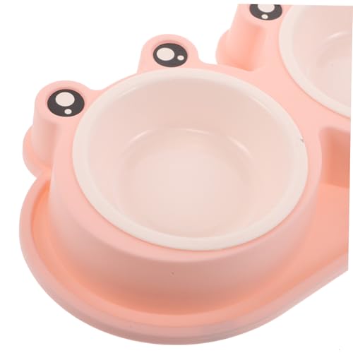Supvox 2 Sätze Futternäpfe für Katzen und Kleine Tiere Froschform rutschfeste Basis Anti-ameisen Design Kunststoff Futter Wassernapf Geeignet für Kätzchen Hunde und Freigänger von Supvox