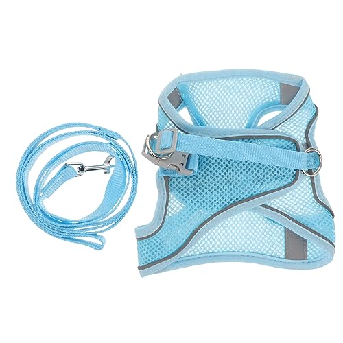 Supvox 2 Sets Haustiergeschirre Mit Leine Set Outdoor Mesh Atmungsaktive Weste Klein Für Hund Rutschfestes Design von Supvox