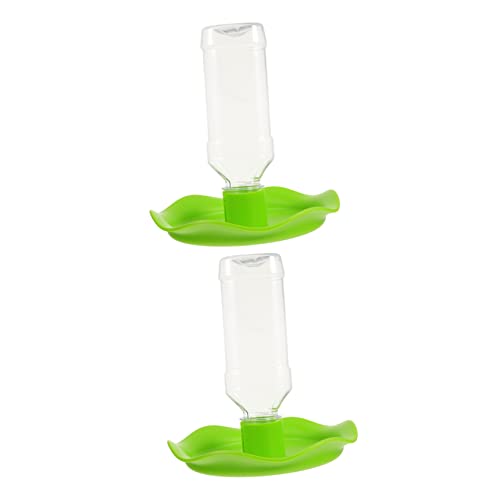 Supvox 2er-Pack Blatt-Haustier-wasserbecken Eidechsen-wasserspender Reptilien-zubehör-Feeder von Supvox