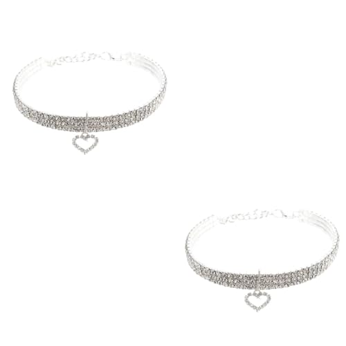Supvox 2 Stück Anhänger Diamant Herz Halskette Kleines Hundehalsband Hunde Halskette Kaninchen Krawatte Welpen Halskette Hund Strass Strasssteine Strass Supvox 2 Stück Anhänger Diamant Herz Halskette Kleines Hundehalsband Hunde Halskette Kaninchen Krawatte Welpen Halskette Hund Strass Strasssteine Strass von Supvox
