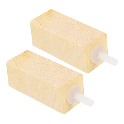 Supvox 2 Stück Aquarium Holz Luftstein Bubbler für Fischtank Effektiver Protein Skimmer Langlebiges Zubehör zur Sauerstoffanreicherung und Wasserreinigung von Supvox
