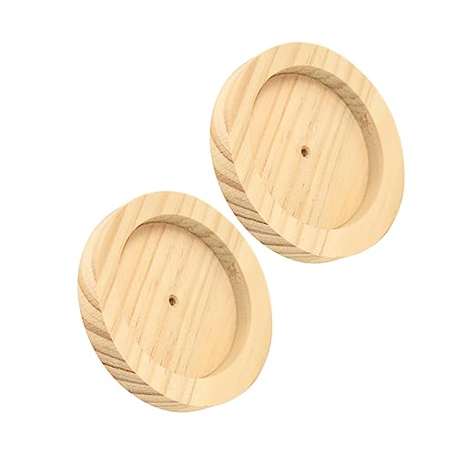 Supvox 2 Stück Holz-hamsterschüssel für Die Fütterung Der Kleinen Haustierkäfigzubehör und Leicht Zu Reinigen Supvox 2 Stück Holz-hamsterschüssel für Die Fütterung Der Kleinen Haustierkäfigzubehör und Leicht Zu Reinigen von Supvox