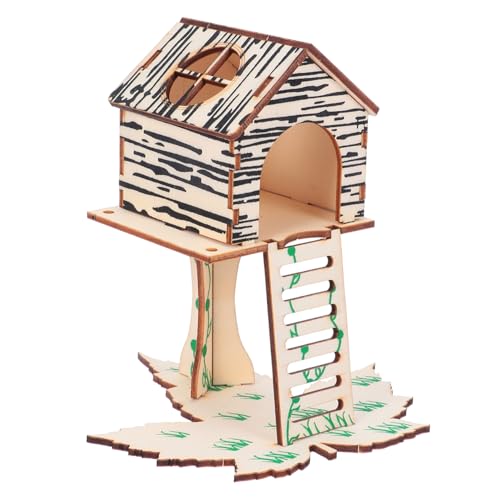 Supvox 2 Stück Hamster Versteckhaus aus Teilig Kletterspielzeug und Spielhaus für Kleine Haustiere mit Mehrkammer Design als Rückzugsort und Beschäftigung für Zwerghamster und Rennmäuse von Supvox