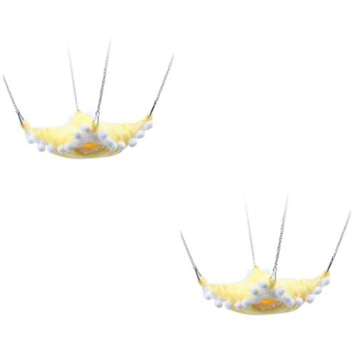 Supvox 2 Stück Haustier Hängematte Hamster Hängematte Hamster Wiege Hamster Bettkissen Hamsterkäfig Hängematte Haustier Hängebett von Supvox