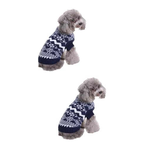 Supvox 2 Stück Haustier Winterkleidung Hundekleidung Rollkragenpullover Welpenkleidung Strickpullover Hundepullover Supvox 2 Stück Haustier Winterkleidung Hundekleidung Rollkragenpullover Welpenkleidung Strickpullover Hundepullover von Supvox