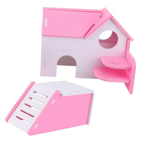 Supvox 2stück PVC-hamsterhaus Mit Runden Löchern Zweischichtiges Haustierhaus Für Mäuse Zwerghamster Kleines Haustierhaus Sicher Und Robust Spielzeug Und Versteck Für Kleine Tiere von Supvox