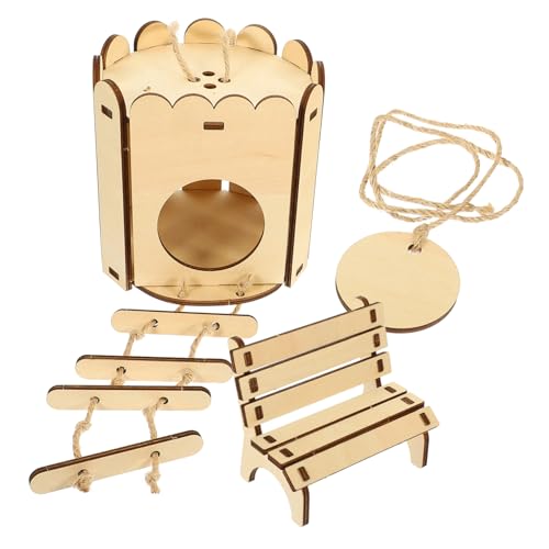 Supvox 2stücke DIY Holz Hamsterhaus Und Stuhl Selbstmontage Nager Versteck Für Kleine Haustiere Idealer Rückzugsort Und Spielplatz Für Hamster Und Andere Kleintiere Supvox 2stücke DIY Holz Hamsterhaus Und Stuhl Selbstmontage Nager Versteck Für Kleine Haustiere Idealer Rückzugsort Und Spielplatz Für Hamster Und Andere Kleintiere von Supvox