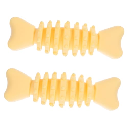 Supvox 2 Stück Hundespielzeug Knochenform Kauspielzeug für Kleine Hunde TPR Material mit Milchduft Interaktives Zahnpflege und Sicher für Welpen Training Supvox 2 Stück Hundespielzeug Knochenform Kauspielzeug für Kleine Hunde TPR Material mit Milchduft Interaktives Zahnpflege und Sicher für Welpen Training von Supvox