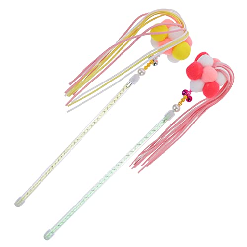 Supvox 2 Stück Interaktives Katzenspielzeug Bunte Katzenspielangel aus Robustem Material Lustiger Katzenzauberstab für Kätzchen Stressabbauendes Nachhaltiges Katzenzubehör Leicht und Supvox 2 Stück Interaktives Katzenspielzeug Bunte Katzenspielangel aus Robustem Material Lustiger Katzenzauberstab für Kätzchen Stressabbauendes Nachhaltiges Katzenzubehör Leicht und von Supvox