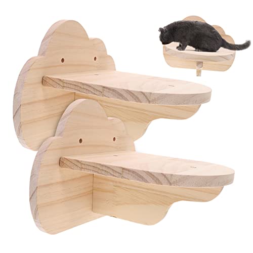 Supvox Entzückende Katzenwandstufen 2-teiliges Katzenkletterregal Wandmontierter Katzenbaum Zum Ausruhen und Spielen Supvox Entzückende Katzenwandstufen 2-teiliges Katzenkletterregal Wandmontierter Katzenbaum Zum Ausruhen und Spielen von Supvox