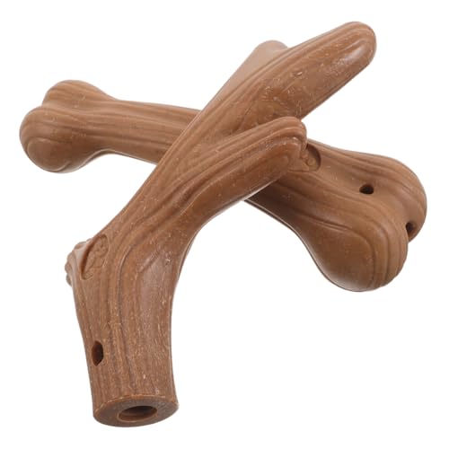 Supvox 2 Stück Kauspielzeug aus Holz für Kleine und Welpen Zahnpflege und Atemfrische Kausticks für Training und Teething Supvox 2 Stück Kauspielzeug aus Holz für Kleine und Welpen Zahnpflege und Atemfrische Kausticks für Training und Teething von Supvox