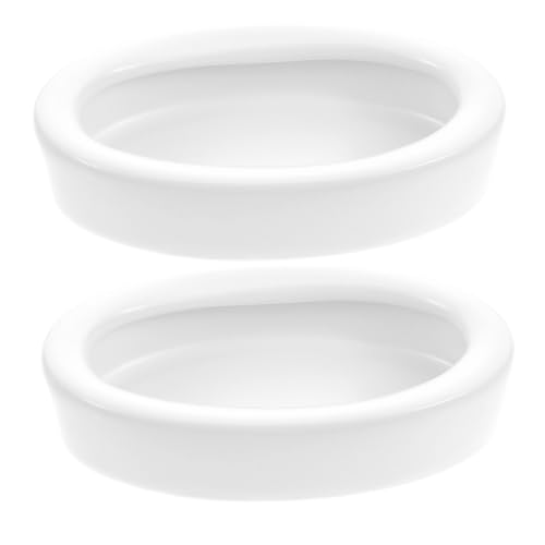Supvox 2 Stück Keramik Futter Wassernapf Oval für Reptilien mit ausbruchssicherer Umrandung Hitzebeständig Leicht zu Reinigen für Terrarium und Amphibien Futterschale für Schildkröten Supvox 2 Stück Keramik Futter Wassernapf Oval für Reptilien mit ausbruchssicherer Umrandung Hitzebeständig Leicht zu Reinigen für Terrarium und Amphibien Futterschale für Schildkröten von Supvox