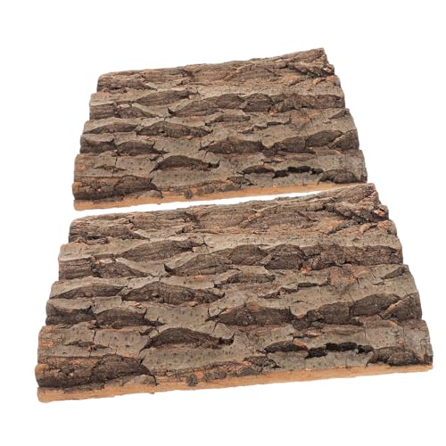 Supvox 2 Stück Korkrinde Klettermatte Dekoration für Gecko Chamäleons Eidechsen Schildkröten Korkplatte für Aquarien und Terrarien Supvox 2 Stück Korkrinde Klettermatte Dekoration für Gecko Chamäleons Eidechsen Schildkröten Korkplatte für Aquarien und Terrarien von Supvox