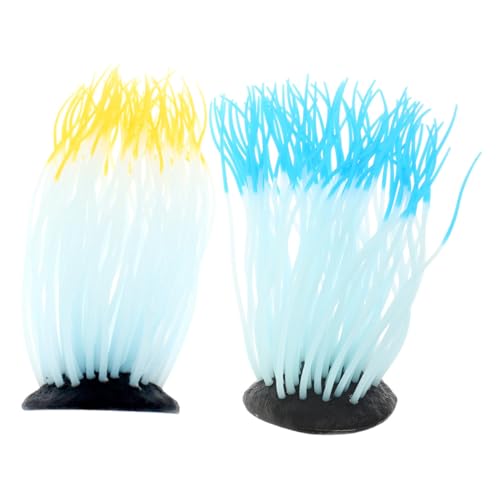 Supvox 2 Stück Leuchtende Anemonen Dekoration Für Aquarien Leuchtende Dekoration Lebensechte Anemonen Dekorationen Seeanemonen Aquarium Dekor Simulation Fischtank von Supvox