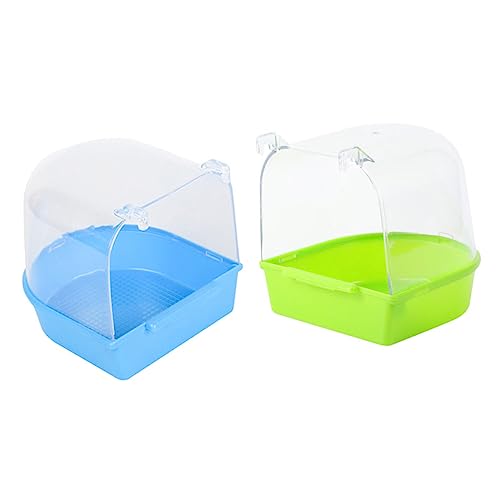 Supvox 2 Stück Vogelbadewanne für Käfige Hängende Papageien Duschwanne aus PVC Praktische Badebox für Kleine Vögel für Wellensittiche und Haustier Vögel Supvox 2 Stück Vogelbadewanne für Käfige Hängende Papageien Duschwanne aus PVC Praktische Badebox für Kleine Vögel für Wellensittiche und Haustier Vögel von Supvox