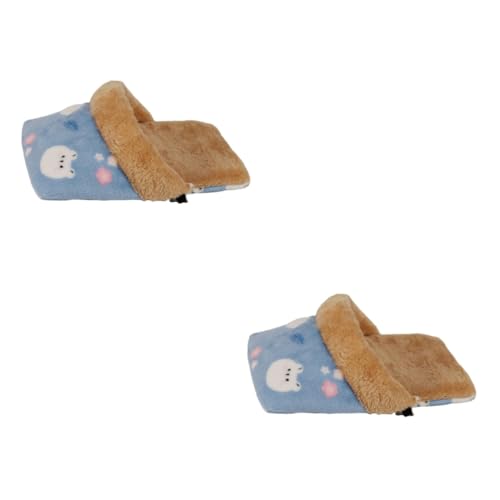 Supvox 2 Stück Schweine Baumwollnest Meerschweinchen Nest Kleintiere Lebensraum Warmhaltung Hamsterbett Chinchilla Bett Wintersack Käfignest Hamster Schlafbeutel Ausgestopfter von Supvox