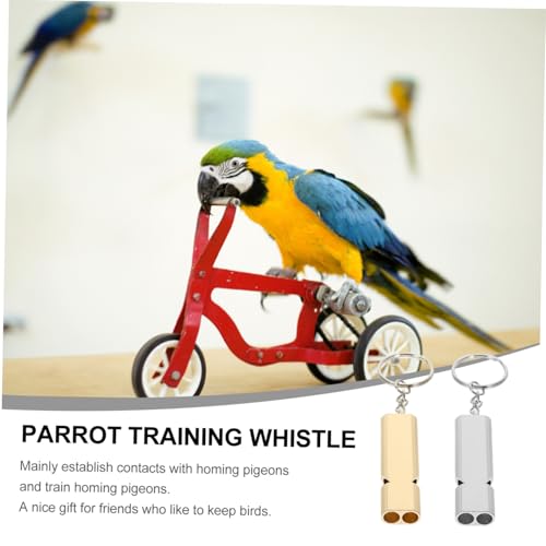 Supvox 2 Stück Taubenpfeife Tragbare Verstellbare Trainingspfeife aus Langlebigem für Papageien und Brieftauben mit Einstellbarer Frequenz zur Vogelkommunikation Schulung von Supvox