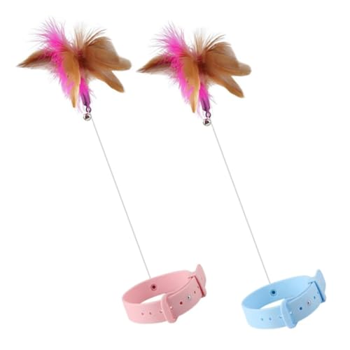 Supvox 2 Stück Teiliges Interaktives Katzenspielzeug mit Elastischem Strapazierfähigem und Weichen Federn Katzenspielzeug für Drinnen gegen Langeweile Sicheres Halsband federspielzeug Supvox 2 Stück Teiliges Interaktives Katzenspielzeug mit Elastischem Strapazierfähigem und Weichen Federn Katzenspielzeug für Drinnen gegen Langeweile Sicheres Halsband federspielzeug von Supvox