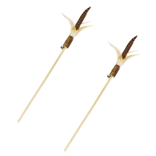Supvox 2 Stück Teiliges Katzenspielzeug Holzstab mit Interaktiver Katzenangel für Kätzchen Leichtes Flexibles zur Beschäftigung Bewegung für Hauskatzen Supvox 2 Stück Teiliges Katzenspielzeug Holzstab mit Interaktiver Katzenangel für Kätzchen Leichtes Flexibles zur Beschäftigung Bewegung für Hauskatzen von Supvox