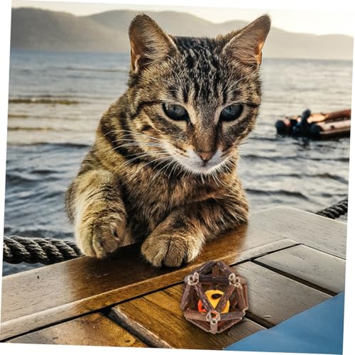 Supvox 2 Stück Teiliges Katzenspielzeug mit Glocke und Katzenminze Langlebige Kauspielbälle zur Zahnpflege und Maulhygiene Interaktives Naturspielzeug für Katzen und Welpen Fördert von Supvox