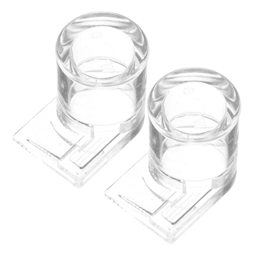 Supvox 2 Stück Transparenter Ameisen Wasserspender Mini Trinkschale für Ameisen Reptilien Geckos Chamäleons Leicht zu Reinigen zur Hydration und Beobachtung im Terrarium von Supvox