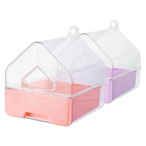 Supvox 2 Stück Vogelbadewanne zum Hängen Transparent mit Schublade Multifunktional als Vogelkäfig Duschbox für Sittiche Nymphensittiche und Kleine Papageien Baden und Füttern Supvox 2 Stück Vogelbadewanne zum Hängen Transparent mit Schublade Multifunktional als Vogelkäfig Duschbox für Sittiche Nymphensittiche und Kleine Papageien Baden und Füttern von Supvox