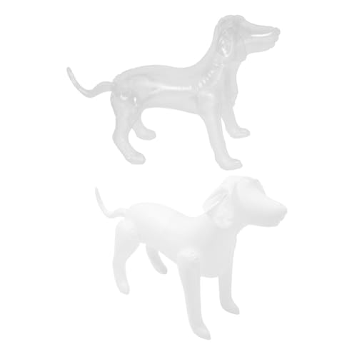Supvox 2 Stück aufblasbares Hundespielzeug aufblasbares Tier hundespielzeug für aufblasbare Tierfigur Weiße Hund Modell deko Befüllbares Hundespielzeug aufblasbare Modelle PVC von Supvox