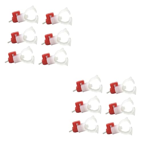 Supvox 20 Pcs New-gen Huhn Bewässerung Tassen Kassette Automatische Geflügel Wasser Dispenser Trinken Brunnen 20mm PVC Fit von Supvox