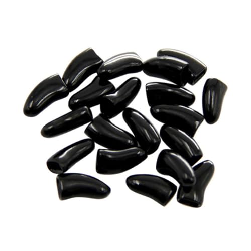 Supvox 20 Stück Katzen Krallenschutz Kappen Schwarz Weiche Nagelabdeckungen gegen Kratzer Natürliches Material Einfach Anzubringen Modisch und Sicher für Katzenpfoten Supvox 20 Stück Katzen Krallenschutz Kappen Schwarz Weiche Nagelabdeckungen gegen Kratzer Natürliches Material Einfach Anzubringen Modisch und Sicher für Katzenpfoten von Supvox