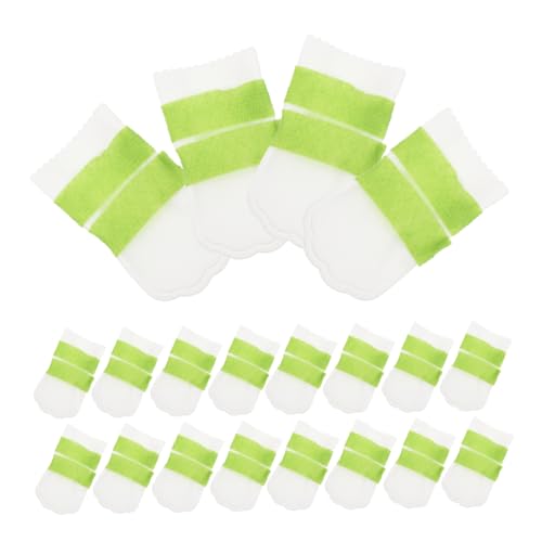 Supvox 20st Einweg-hundeschuhe Hundeschuhe Für Mittelgroße Hunde Hundeschuhe Für Kleine Hunde Hundeschuhe Für Große Hunde Hundeschuhe Atmungsaktiv Regenschuhe Für Hunde Vlies Light Green von Supvox