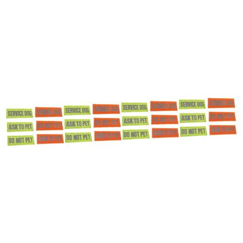 Supvox 4 Sets Service-Hunde-Patches Reflektierende Erkennungsmarken Für Bei Nacht Und Dekoration 6 Stück X 4 Supvox 4 Sets Service-Hunde-Patches Reflektierende Erkennungsmarken Für Bei Nacht Und Dekoration 6 Stück X 4 von Supvox