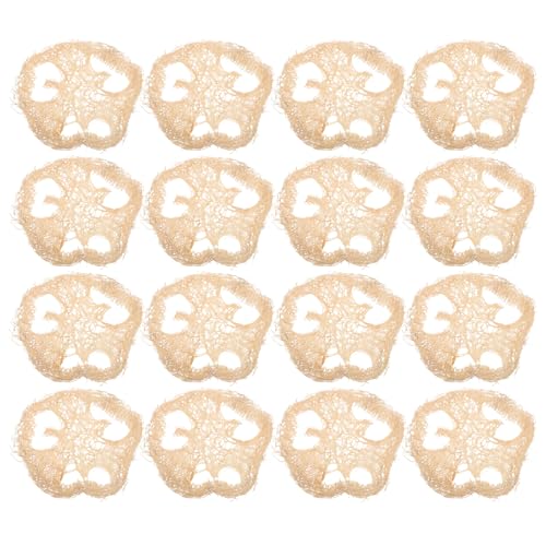 Supvox 24 Stück Hamster-Kauspielzeug: Natürliches Luffa-Haustierspielzeug – Backenzahn-Snacks für Kleintiere – Zähneknirschen-Futter für Chinchillas, Kaninchenkäfig-Zubehör von Supvox