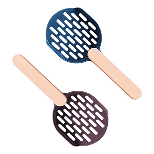 Supvox 2Er-Pack Kätzchen Sandschaufel Abfallbehälter für Katzenstreu Katzenstreufilter Katzenbedarf Haustier cat Litter Shovel katzenstreu schippe kleine Schaufel Katzenstreu Scoop Blue von Supvox