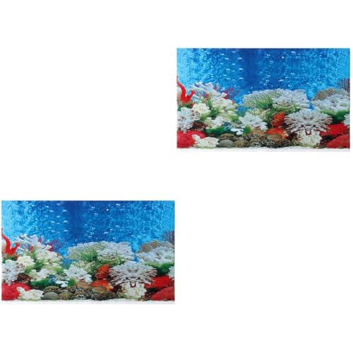 Supvox 2St 3D-Dekoration kleines Hasengeschirr Ersatz für die Hundehütte dreidimensionale Dekoration n/A Aufkleber Hintergrunddekor dekoratives Bild Aquarium schmücken Hintergrundpapier von Supvox