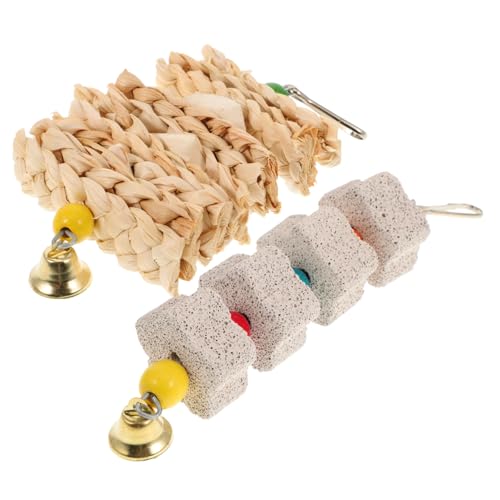 Supvox Vogel-papageien-Spielzeug 2 Stück Kauspielzeug Für Haustiere Papageien-kauspielzeug Für Und Mittelgroße Vögel Schnabel-schleifspielzeug Supvox Vogel-papageien-Spielzeug 2 Stück Kauspielzeug Für Haustiere Papageien-kauspielzeug Für Und Mittelgroße Vögel Schnabel-schleifspielzeug von Supvox