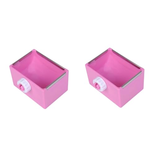 Supvox 2St Futternapf hängende Schüsseln für Haustierkäfige Kiste Hundenapf Kaninchen quadratische Schalen pet Supplies wasserschale Kaninchenschale Kaninchen quadratische Schüssel Rosa Supvox 2St Futternapf hängende Schüsseln für Haustierkäfige Kiste Hundenapf Kaninchen quadratische Schalen pet Supplies wasserschale Kaninchenschale Kaninchen quadratische Schüssel Rosa von Supvox