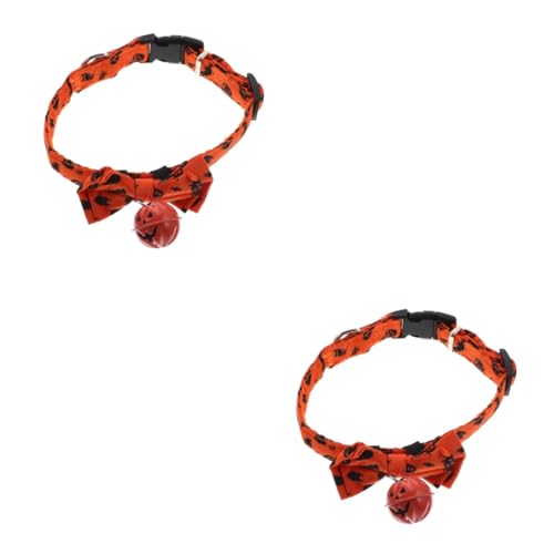 Supvox 2St Halloween-Kragen Welpen verstellbare Hundehalsbänder Halloween Theme Halloween Pumpkin Haustier entzückendes Katzenhalsband Festival-Katzenschleifenhalsband Supvox 2St Halloween-Kragen Welpen verstellbare Hundehalsbänder Halloween Theme Halloween Pumpkin Haustier entzückendes Katzenhalsband Festival-Katzenschleifenhalsband von Supvox