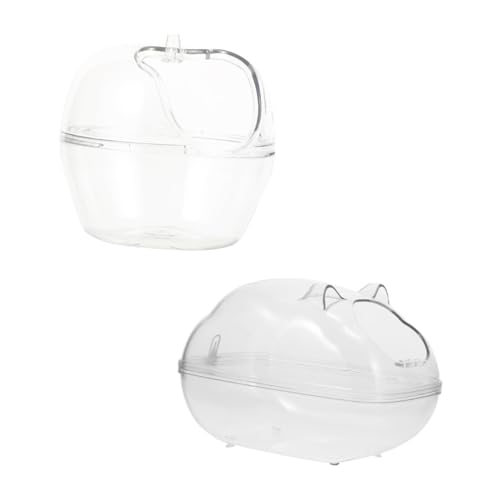 Supvox Hochwertiges Sandbad Aus Kunststoff für Hamster 2 Stück Toiletten für Haustiere für Chinchilla-Hamster Supvox Hochwertiges Sandbad Aus Kunststoff für Hamster 2 Stück Toiletten für Haustiere für Chinchilla-Hamster von Supvox