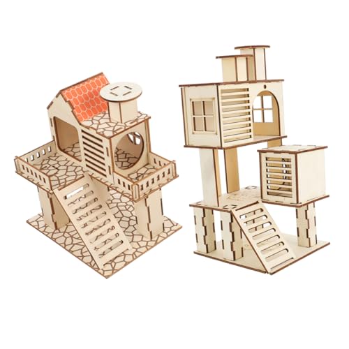 Supvox 2stücke Holz Hamsterhaus Spielzeug Für Kleine Tiere Mit Tunnel Design Kleintierspielzeug Aus Holz Für Hamster Rennmäuse Und Chinchillas Haustier Trainingsspielzeug Supvox 2stücke Holz Hamsterhaus Spielzeug Für Kleine Tiere Mit Tunnel Design Kleintierspielzeug Aus Holz Für Hamster Rennmäuse Und Chinchillas Haustier Trainingsspielzeug von Supvox