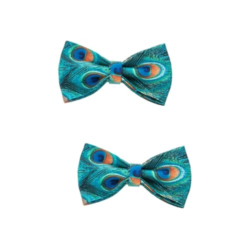 Supvox 2 Stücke Lustige Meerjungfrau Muster Bowknot Abnehmbare Kragen Haustier Fliege Für Hunde Welpen Stilvolle Hundehalsband Bowknot Bandana von Supvox