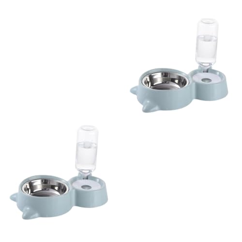 Supvox 2 Stücke Pet Feeder Schalen Katze Feeder Bowl Wasser Feeder Automatische Pet Fütterung System Supvox 2 Stücke Pet Feeder Schalen Katze Feeder Bowl Wasser Feeder Automatische Pet Fütterung System von Supvox