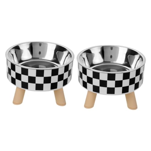 Supvox 2St Haustiernapf aus Edelstahl Katzennapf mit flachem Gesicht erhöhter Katzenfutternapf katzenhalsband katzenzubehör Wasserschale aus Edelstahl Verschleißfester Haustiernapf pp Supvox 2St Haustiernapf aus Edelstahl Katzennapf mit flachem Gesicht erhöhter Katzenfutternapf katzenhalsband katzenzubehör Wasserschale aus Edelstahl Verschleißfester Haustiernapf pp von Supvox