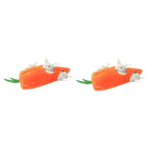 Supvox 2St Hund quietschende Plüschtiere Kauspielzeug für Haustiere liefert Spielzeug -Spielzeug Animal Toys Tier Spielzeug Spielzeuge Zubehör für Hundespielzeug kauen Lieferungen von Supvox