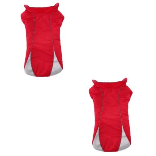 Supvox 2st Haustierkleidung Hunde Warnweste Wärmende Weste Reflektorweste Reflektierende Jacke Regenjacke Golden Retriever Mantel Rot Supvox 2st Haustierkleidung Hunde Warnweste Wärmende Weste Reflektorweste Reflektierende Jacke Regenjacke Golden Retriever Mantel Rot von Supvox