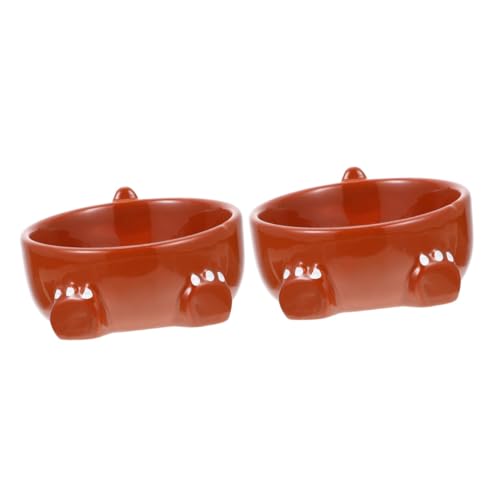 Supvox 2St Keramikschale Hundenapf aus Keramik Wassernapf für Katzen tierische bescherung tierfutterbehälter dekorativer Futternapf Welpennapf Kätzchen Haustiernapf Geschirr Zubehör von Supvox