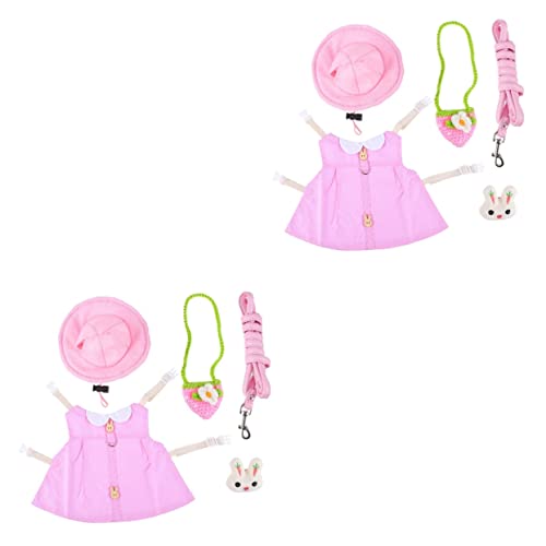 Supvox 2stücke Pet Bunny Kostümset Mit Niedliches Outfit Für Kleine Haustiere Weste Hut Und Tragetasche Für Und Partys Atmungsaktiv Und von Supvox