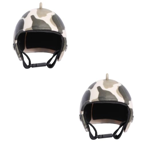 Supvox 2St Lustiges Haustierzubehör Haustier Hut Helm kleines Hundegeschirr Vogel Mütze Pets Protect Chicken Hut Spielzeug Helme für Erwachsene Hühnerhelm Schutzhelm für Haustiere von Supvox