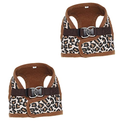 Supvox 2stücke Pet Dog Canvas Brustgeschirr Leopardmuster Atmungsaktiv Einfach Anzulegen Für Komfortable Kontrolle Beim Spaziergang Mit Hunden Supvox 2stücke Pet Dog Canvas Brustgeschirr Leopardmuster Atmungsaktiv Einfach Anzulegen Für Komfortable Kontrolle Beim Spaziergang Mit Hunden von Supvox